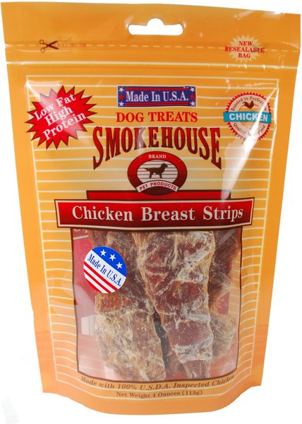 Smokehouse USA Chicken Breast Strips Dog Treats, 4-oz bag slide 1 of 5
