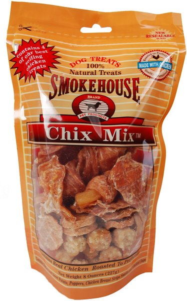 Smokehouse Chix Mix Dog Treats, 8-oz bag slide 1 of 4