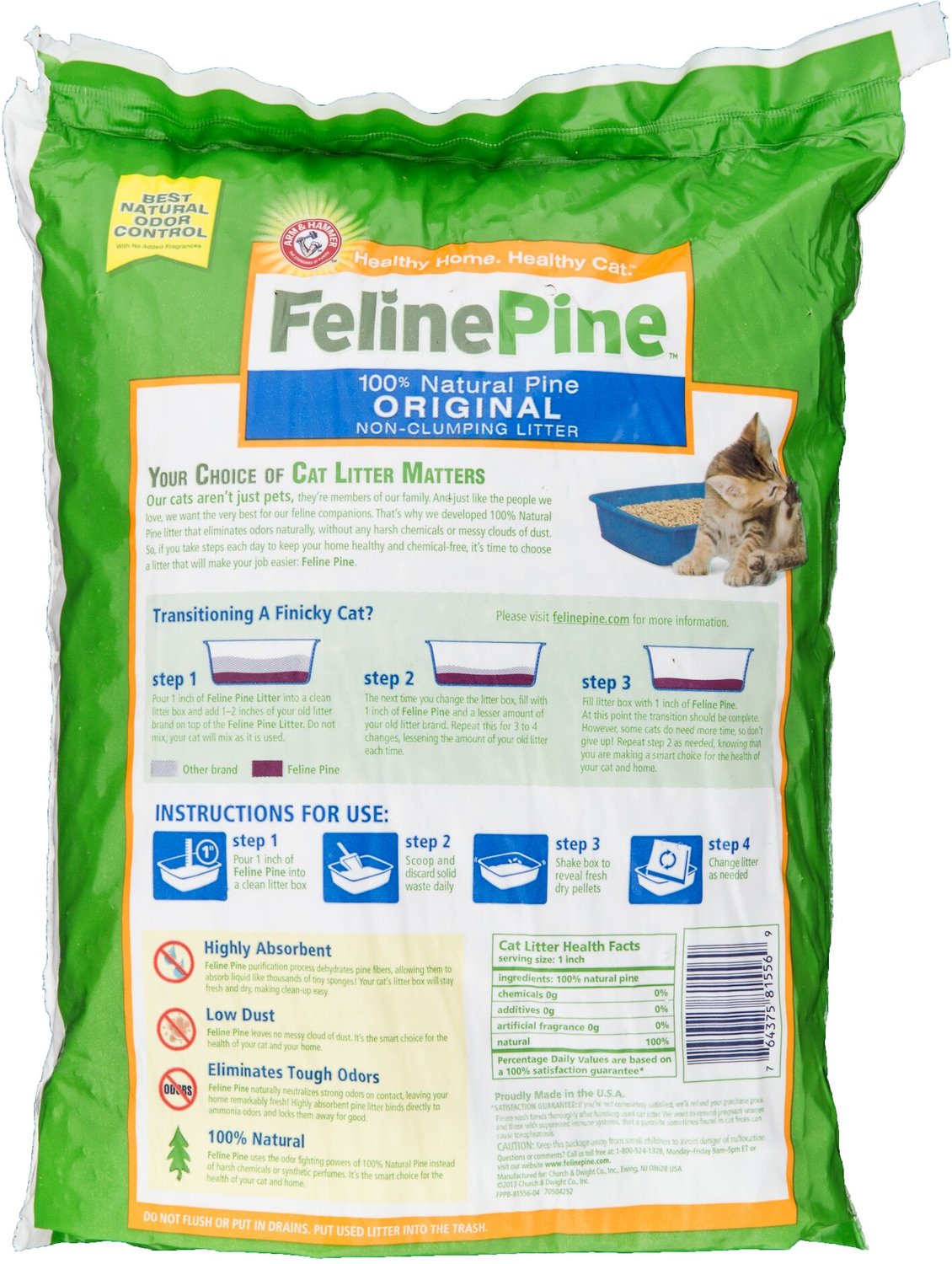 Feline Pine Original Cat Litter, 7lb bag