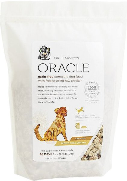 Dr. Harvey's Oracle Chicken Formula Grain-Free Freeze-Dried Dog Food, 3-lb bag slide 1 of 6