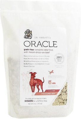 Dr. Harvey's Oracle Beef Formula Grain-Free Freeze-Dried Dog Food, slide 1 of 1