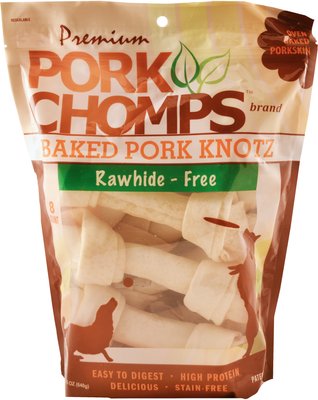 Premium Pork Chomps Baked Knotz Dog Treats, slide 1 of 1