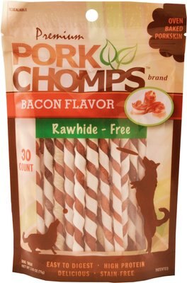 Premium Pork Chomps Bacon Flavor Twists Dog Treats, slide 1 of 1