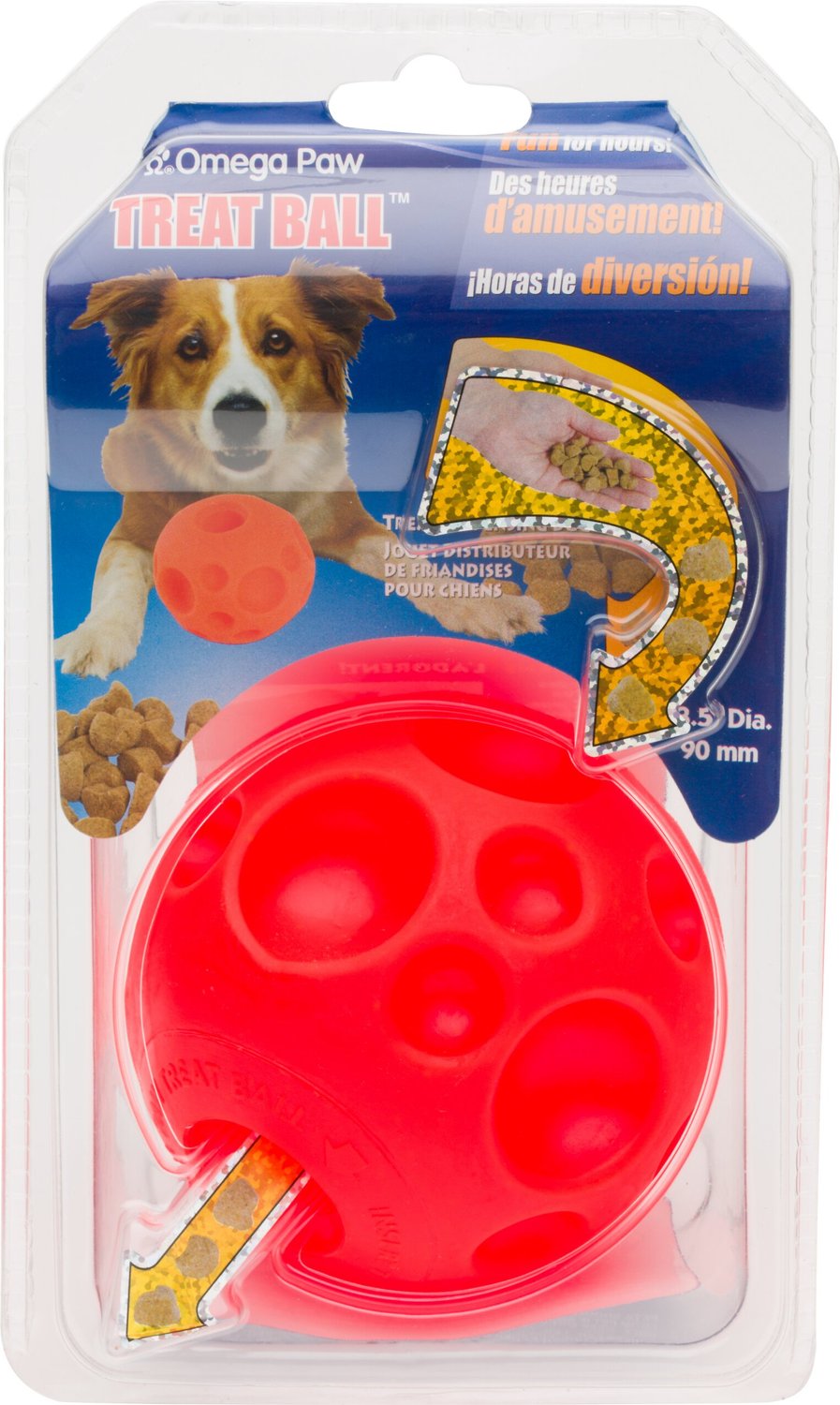 Omega Paw Tricky Treat Ball Dog Toy