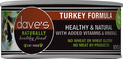 Dave's Pet Food Naturally Healthy Grain-Free Turkey Formula Canned Cat Food, slide 1 of 1
