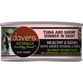 Dave's Pet Food Naturally Healthy Grain-Free Grilled Tuna & Shrimp Dinner in Gravy Canned Cat Food, 5.5-oz, case of 24