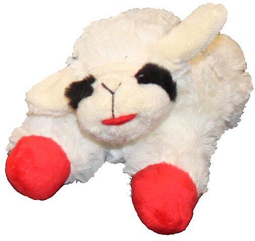 jumbo lamb chop dog toy