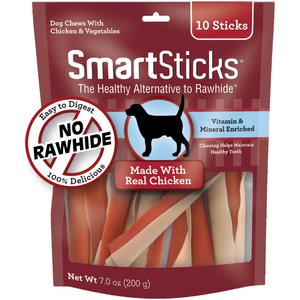 SmartBones SmartSticks Chicken Chews Dog Treats, 10 pack