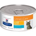 Hill's Prescription Diet c/d Multicare Urinary Care with Ocean Fish Canned Cat Food, 5.5-oz, case of 24
