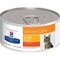 Hill's Prescription Diet c/d Multicare Urinary Care with Chicken Canned Cat Food, 5.5-oz, case of 24