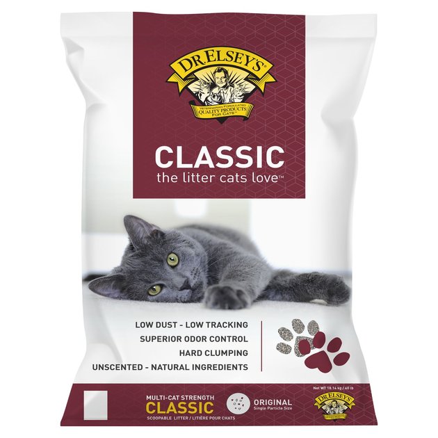 DR. ELSEY'S Precious Unscented Clumping Clay Cat Litter, 40lb bag