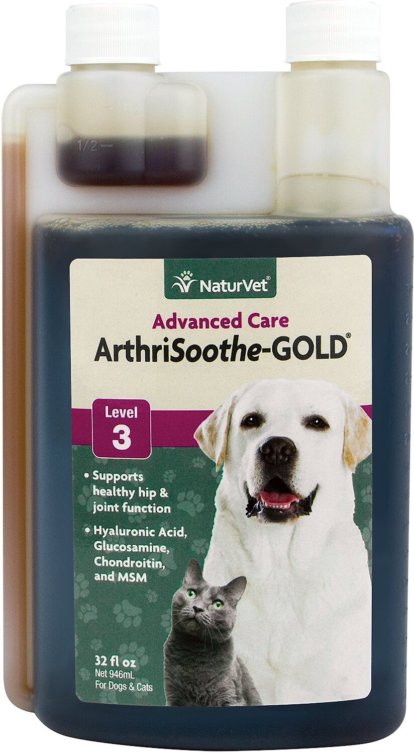 NATURVET Advanced Care ArthriSootheGOLD Liquid Joint Supplement for