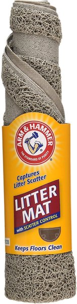 Arm & Hammer Half Circle Cat Litter Mat, Pearl Tan slide 1 of 4