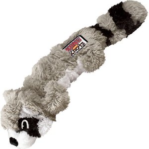 KONG Scrunch Knots Raccoon Dog Toy, Small/Medium