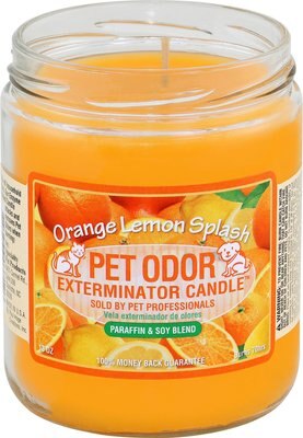Pet Odor Exterminator Orange Lemon Splash Deodorizing Candle, slide 1 of 1