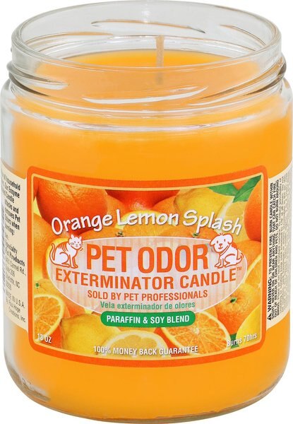 Pet Odor Exterminator Orange Lemon Splash Deodorizing Candle, 13-oz jar slide 1 of 5