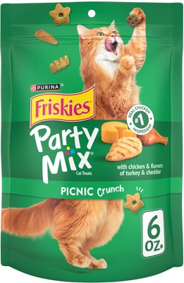 Friskies Party Mix Crunch Picnic Cat Treats, slide 1 of 1