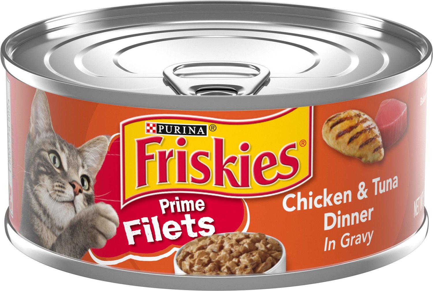 Friskies Prime Filets Chicken & Tuna Dinner in Gravy ...