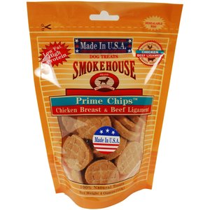 Smokehouse USA Chicken Breast & Beef Ligament Prime Chips Dog Treats, 4-oz bag
