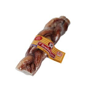Smokehouse USA 7" Braided Pizzle Sticks Dog Treats, 7-in chew, 1 count