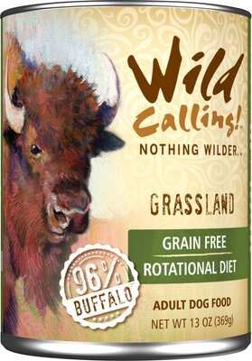 Wild Calling Grassland 96% Buffalo Grain-Free Adult Canned Dog Food, slide 1 of 1