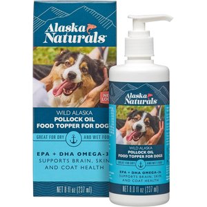 Alaska Naturals Wild Alaskan Pollock Oil Natural Dog Supplement, 8-oz bottle
