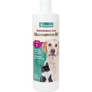 NaturVet Maintenance Care Glucosamine DS Liquid Joint Supplement for Cats & Dogs, 16-oz bottle