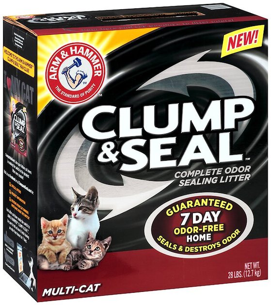 Arm & Hammer Litter Clump & Seal MultiCat Litter, 28lb box