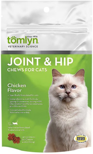 Tomlyn Joint & Hip Chews with MSM and Glucosamine for Cats ...