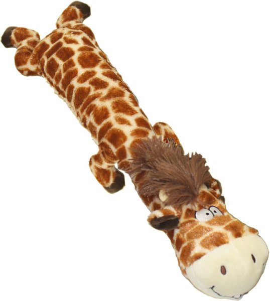 Multipet Dawdler Dudes Squeaky Plush Dog Toy, Giraffe slide 1 of 6