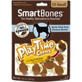SmartBones Small PlayTime Peanut Butter Chews Dog Treats, 10 pack