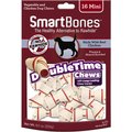 SmartBones Mini DoubleTime Chicken Chews Dog Treats, 16 pack
