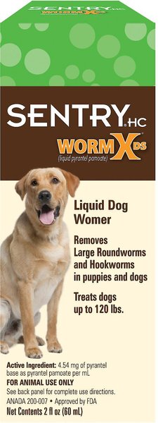 Sentry HC WormX DS Dewormer for Hookworms & Roundworms for Dogs, 2-oz bottle slide 1 of 1