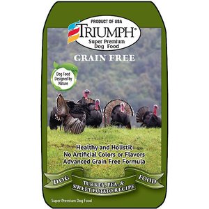 Triumph Free Spirit Grain-Free Deboned Turkey & Sweet Potato Recipe Dry Dog Food, 14-lb bag