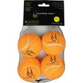 Hyper Pet 4 Pack of Balls for Dogs, Orange, Regular