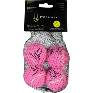 Hyper Pet 4 Pack of Balls for Dogs, Pink, Mini