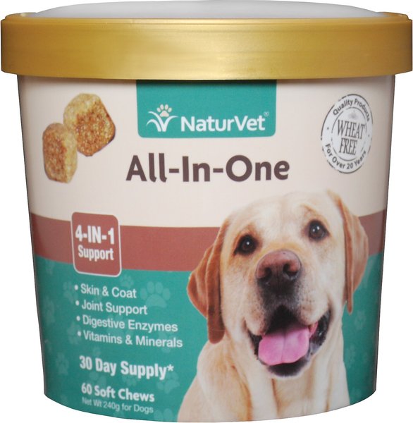 NaturVet All-in-One Soft Chews Multivitamin for Dogs, 60 count slide 1 of 6