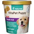 NaturVet VitaPet Puppy Plus Breath Aid Soft Chews Multivitamin for Dogs, 70 count