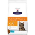 Hill's Prescription Diet c/d Multicare Urinary Care with Ocean Fish Dry Cat Food, 4-lb bag