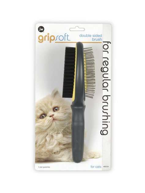 JW Pet Company GripSoft Double Sided Cat Brush