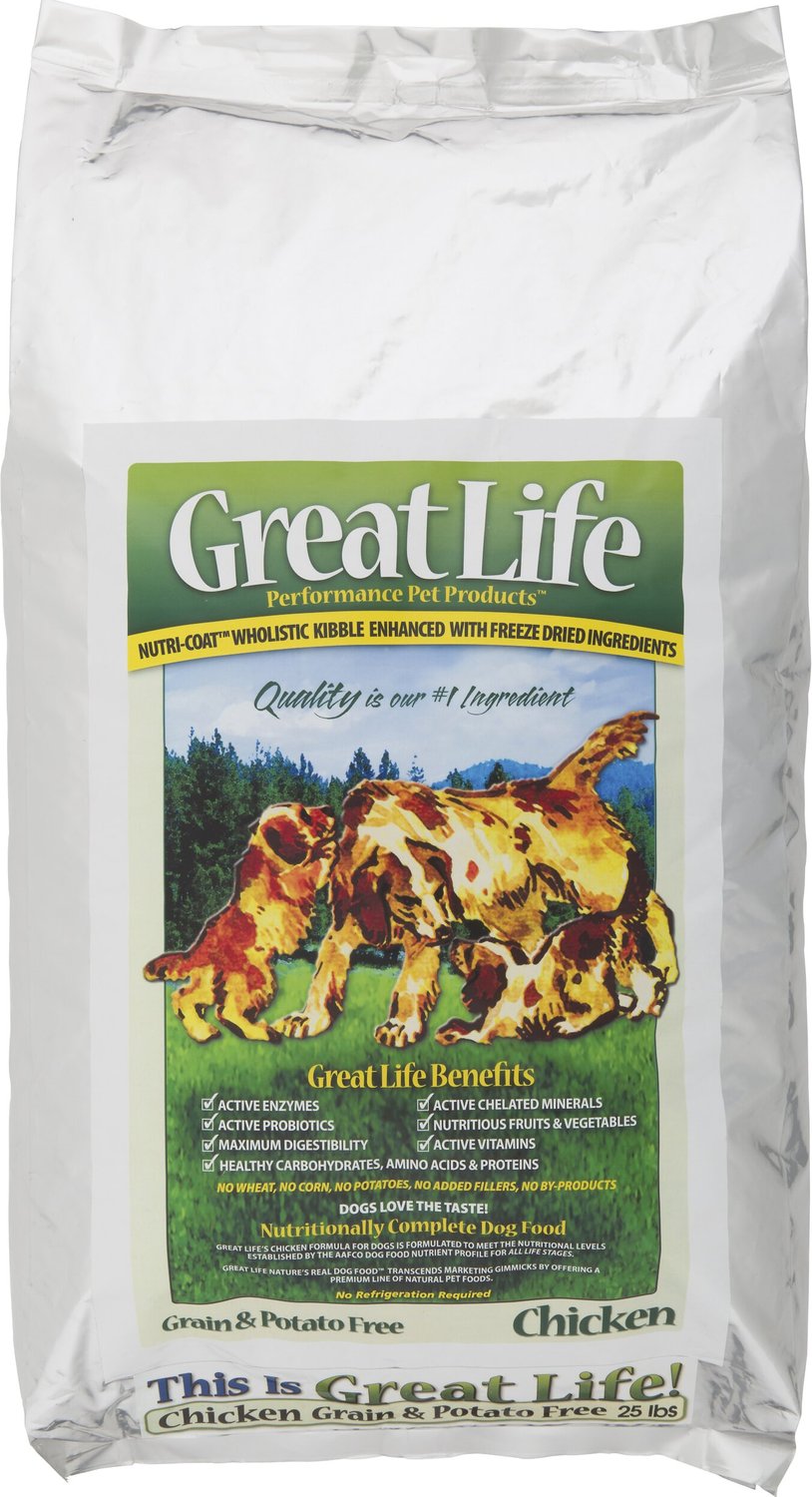 Great Life Grain-Free Chicken Dry Dog Food, 25-lb bag ...