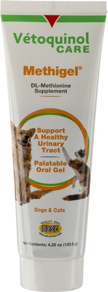 Vetoquinol Methigel Gel Urinary Supplement for Cats & Dogs, 4.25-oz tube slide 1 of 1