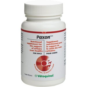 Vetoquinol Paxon Chewable Tablets Urinary Supplement for Dogs, 30 count