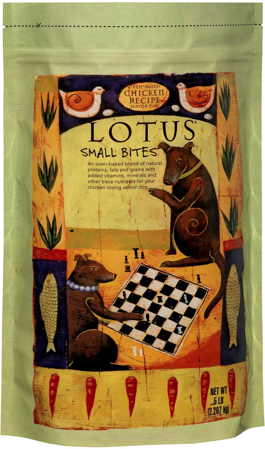 Lotus Oven-Baked Senior Small Bites Recipe Dry Dog Food, 5 ...