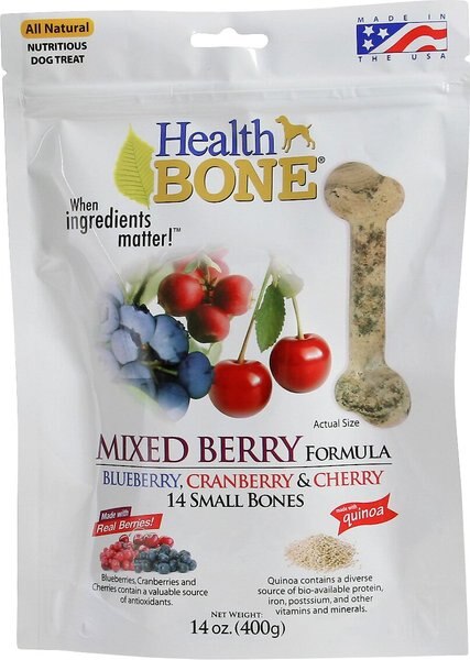Omega Paw Health Bone Mixed Berry Chew Bones for Dogs, Small slide 1 of 3
