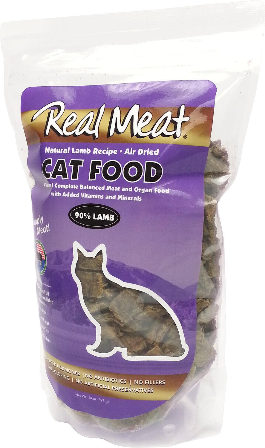 THE REAL MEAT COMPANY 90 Lamb GrainFree AirDried Cat Food, 14oz bag