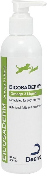 EicosaDerm Omega 3 Liquid Dog & Cat Nutritional Supplement, 8-oz bottle slide 1 of 4