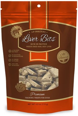 Liver Bits Freeze-Dried Raw Dog Treats, 4-oz bag, slide 1 of 1