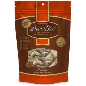 Liver Bits Freeze-Dried Raw Dog Treats, 4-oz bag
