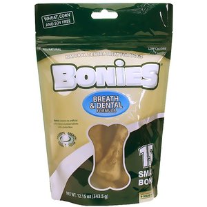 BONIES Breath & Dental Formula Small Dental Dog Treat, 15 count